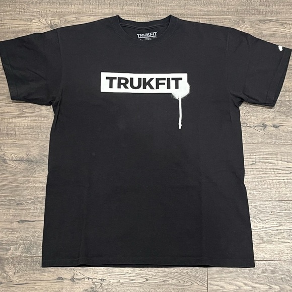 Trukfit Drip Men's Crewneck Logo T-Shirt Rich Gang YMCMB Black Sz L - Picture 1 of 7